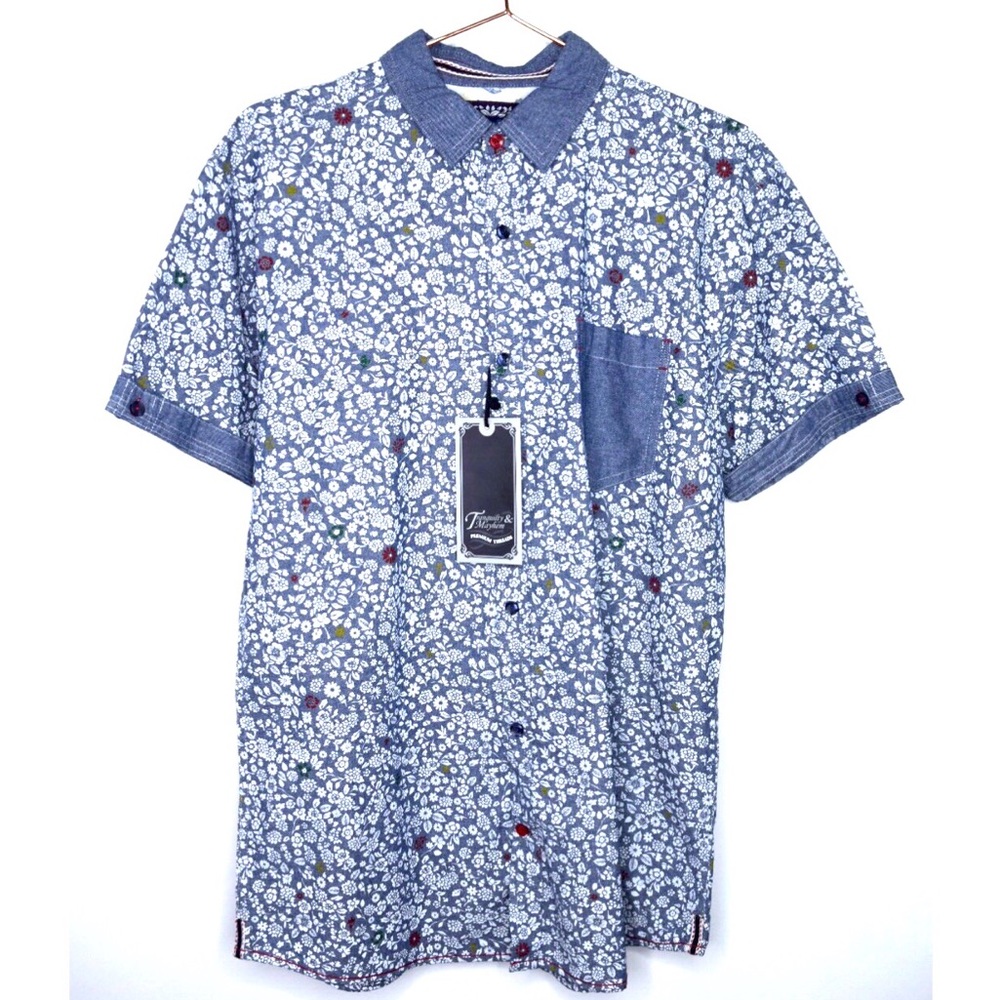 Tranquility & Mayhem Floral Short Sleeve Woven
